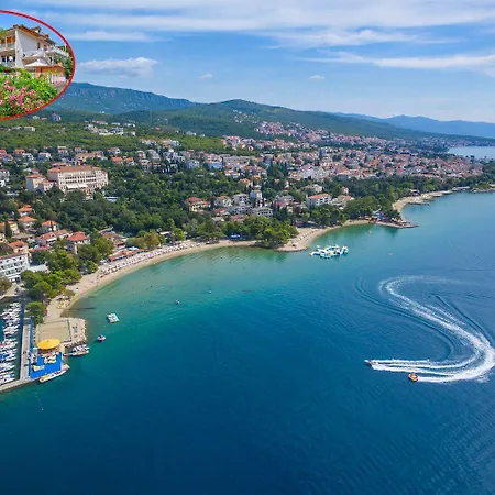 Hundefreundliches Nur 300 Meter Zum Sandstrand Mit Meerblick Appartement Crikvenica